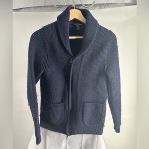 Club Monaco Navy Blue Men's Cardigan Sweater